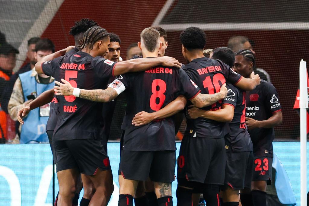 Bayer Leverkusen hatte endlich wieder Grund zu jubeln. - Foto: Christoph Reichwein/dpa