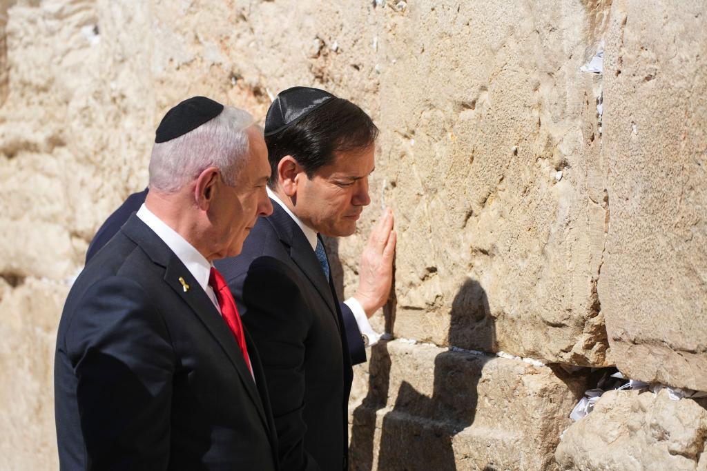 US-Außenminister Marco Rubio besucht Israel - Foto: Ariel Schalit/AP/dpa
