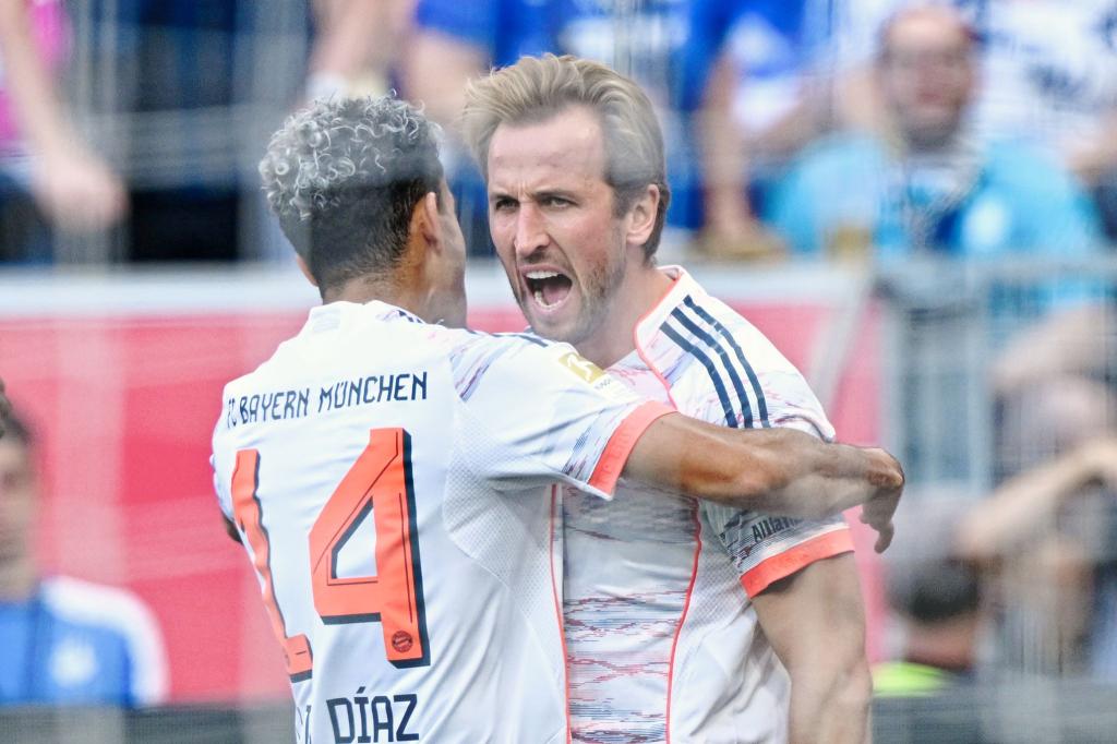 Garanten für Bayern-Tore: Luis Diaz und Harry Kane. - Foto: Uwe Anspach/dpa