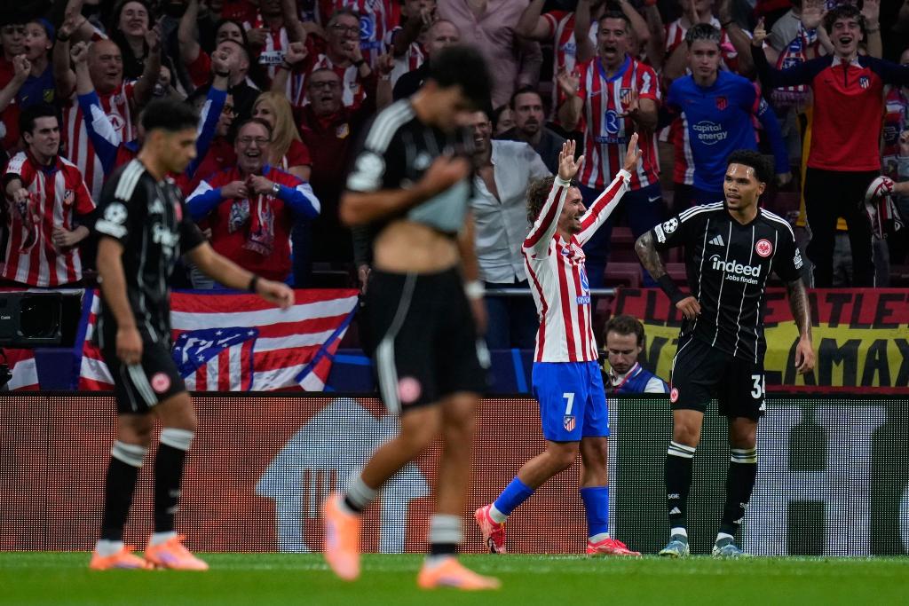 Eintracht Frankfurt war bei Atlético Madrid chancenlos. - Foto: Manu Fernandez/AP/dpa