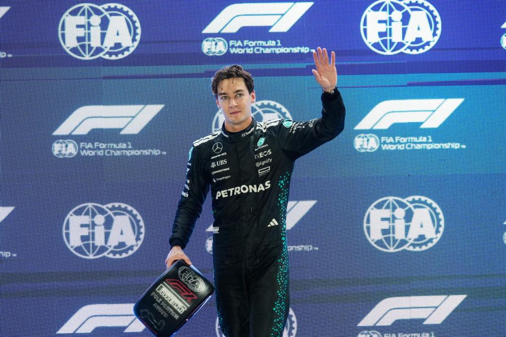 George Russell holte sich mit einem Streckenrekord die Pole Position. - Foto: Vincent Thian/AP/dpa