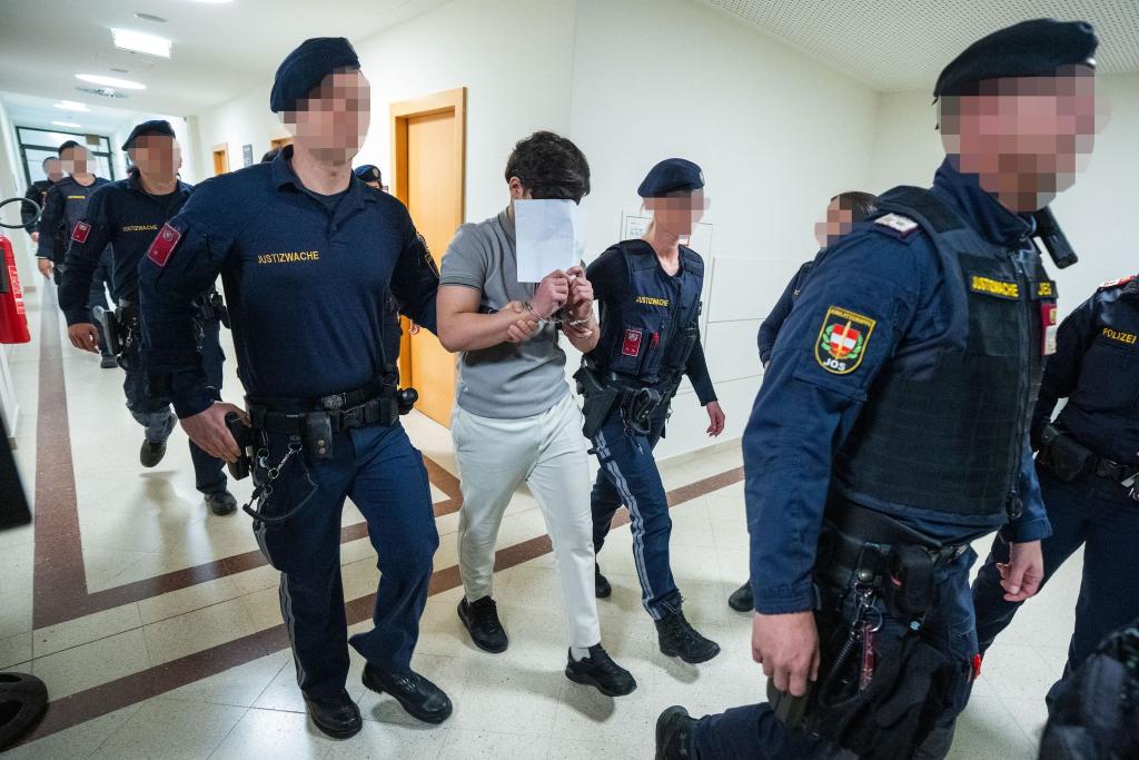 Eine Jugendgruppe soll eine Lehrerin vergewaltigt haben - nun stehen die jungen Männer vor Gericht. - Foto: Georg Hochmuth/APA/dpa