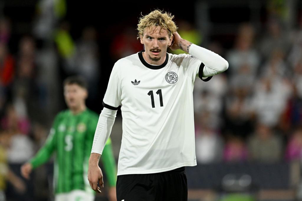 Nick Woltemade stößt mit Verspätung zum Nationalteam. (Archivfoto) - Foto: Marius Becker/dpa