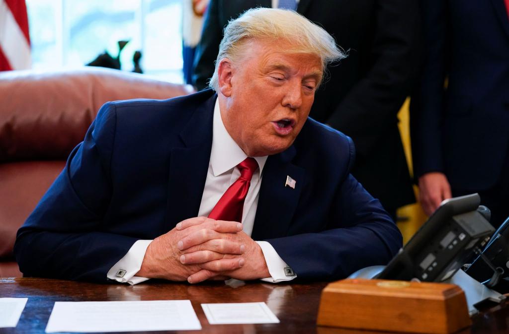 Machado habe ihm den Preis gewidmet, erzählte Trump nach dem Gespräch. (Archivbild) - Foto: Alex Brandon/AP/dpa