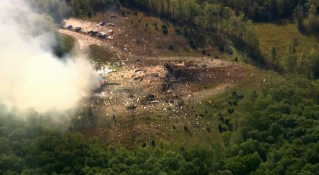 Weiter 18 Vermisste nach US-Explosion - Foto: Uncredited/WTVF-TV/AP/dpa