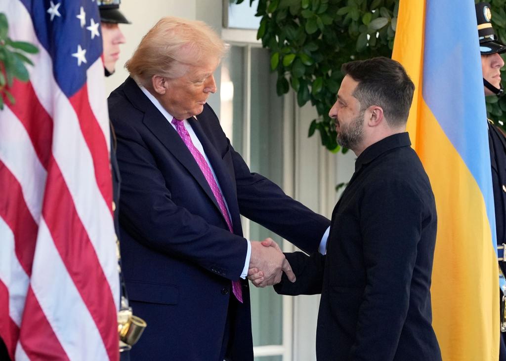 Trump appelliert an Russland und die Ukraine. - Foto: Alex Brandon/AP/dpa