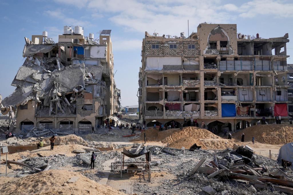 Zerstörte Gebäude in Chan Junis. (Archivbild) - Foto: Abdel Kareem Hana/AP/dpa