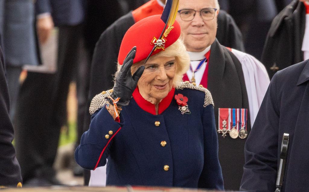Königin Camilla besucht Zeremonie zu Ehren gefallener Soldaten in Westminster Abbey. - Foto: Tayfun Salci/ZUMA Press Wire/dpa