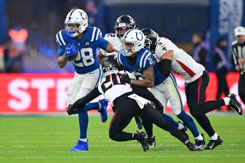 Dank Running Back Jonathan Taylor liegen die Colts auf Playoff-Kurs. - Foto: Sebastian Christoph Gollnow/dpa