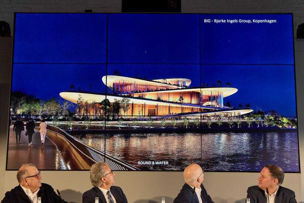 Das Büro Bjarke Ingels Group hat den Wettbewerb gewonnen. - Foto: Georg Wendt/dpa