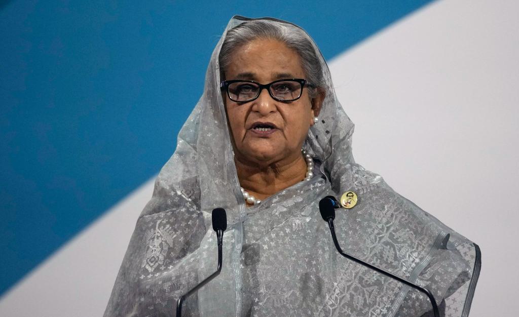 Ex-Ministerpräsidentin Hasina warf dem Gericht in einer ersten Reaktion vor, es habe eine «politisch motivierte» Entscheidung getroffen. (Archivbild) - Foto: Christophe Ena/AP/dpa