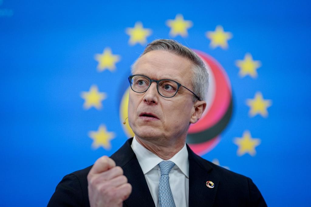 Digitalminister Karsten Wildberger (CDU) glaubt an europäische Innovationskraft im Tech-Sektor. - Foto: Kay Nietfeld/dpa