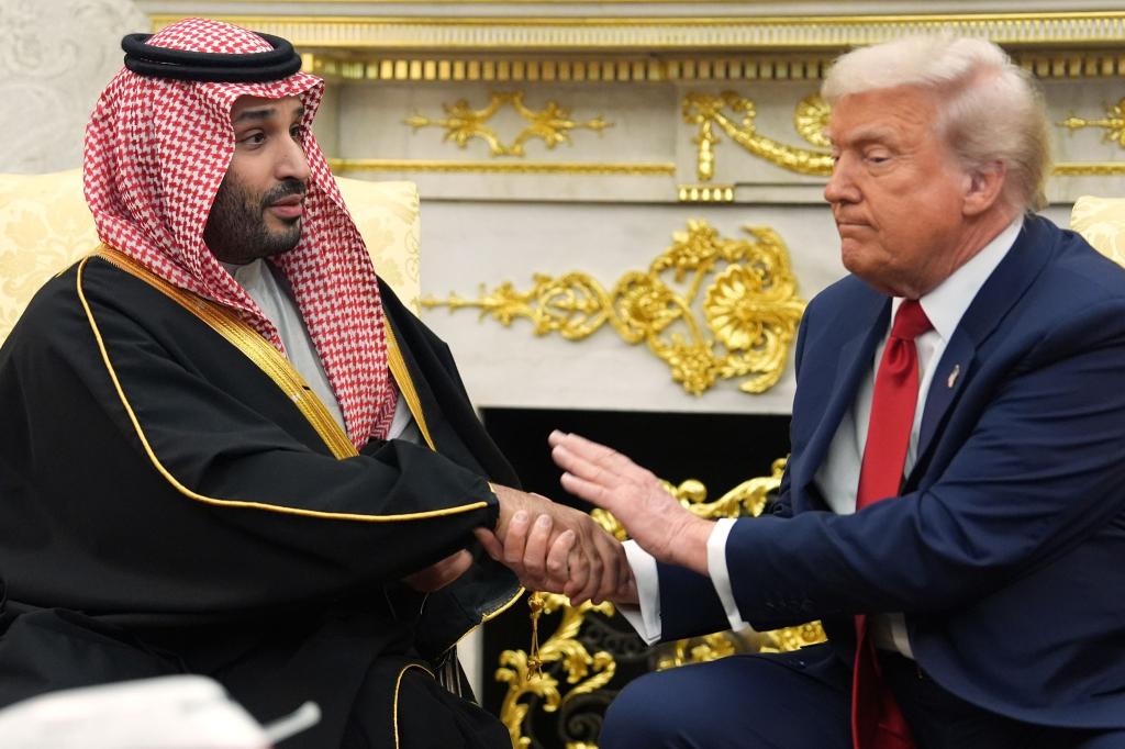 Kronprinz von Saudi-Arabien bei Trump - Foto: Evan Vucci/AP/dpa