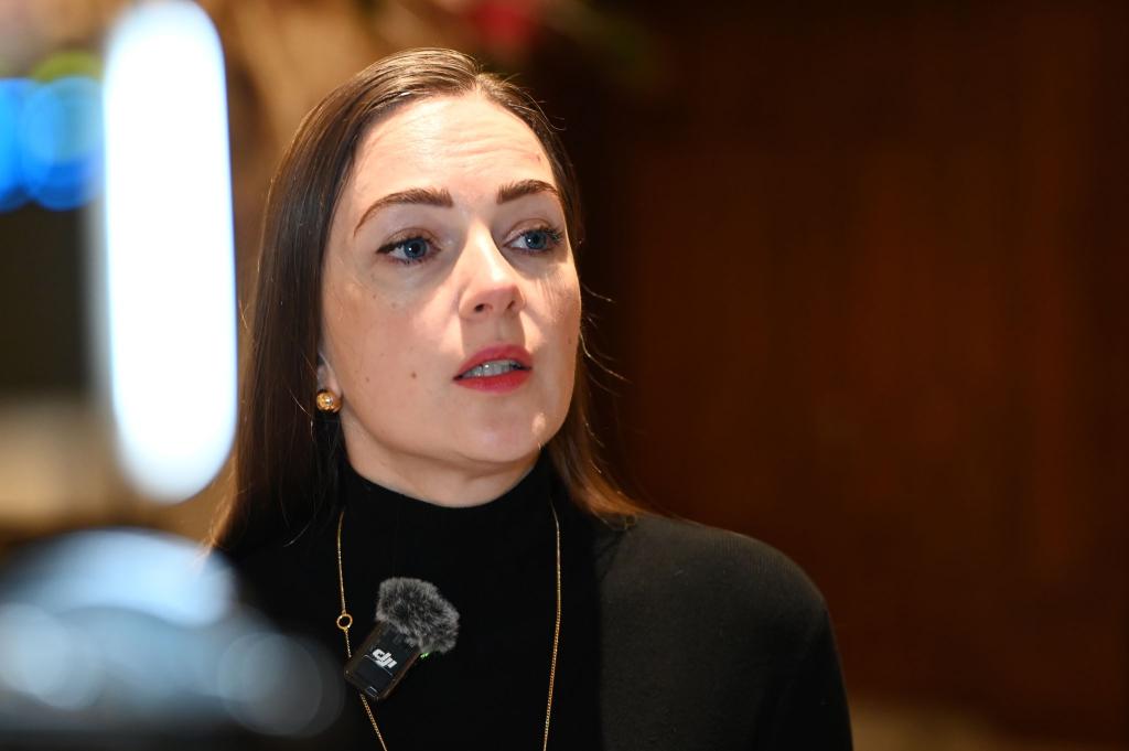 Olexandra Matwijtschuk und ihre Menschenrechtsorganisation Center for Civil Liberties haben 2022 mit Aktivisten aus Belarus und Russland den Friedensnobelpreis bekommen. - Foto: Markus Lenhardt/dpa