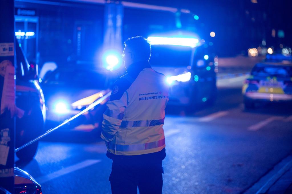 Der Einsatz der Polizei lief am Abend noch. - Foto: Rene Schröder/News5/dpa