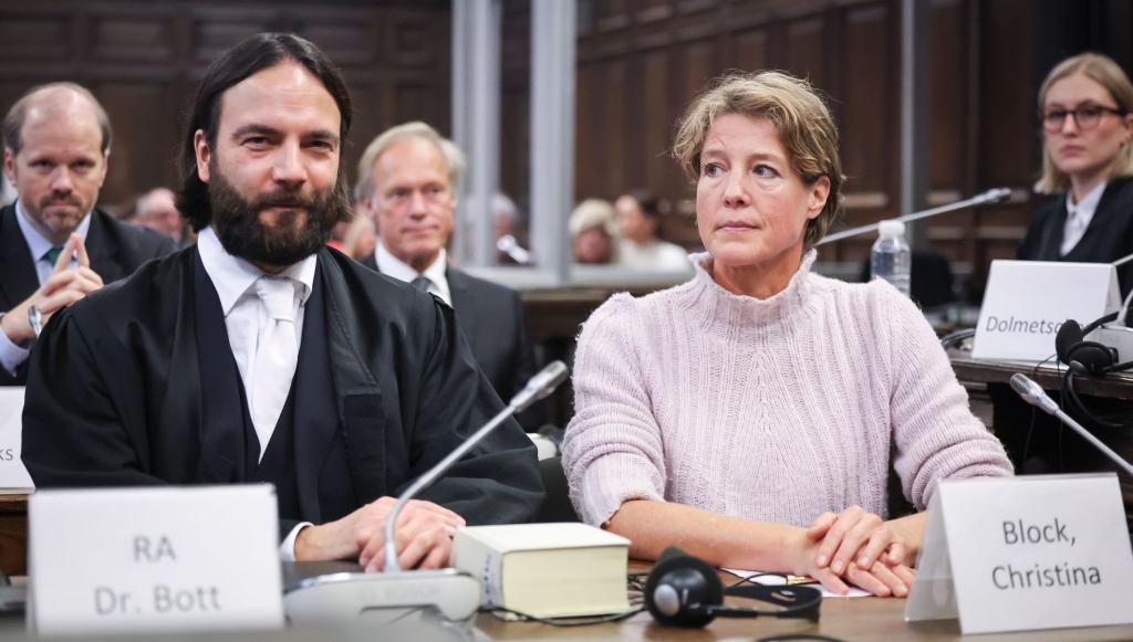 Christina Block ist angeklagt, die Entführung ihrer Kinder in Auftrag gegeben zu haben. - Foto: Christian Charisius/dpa