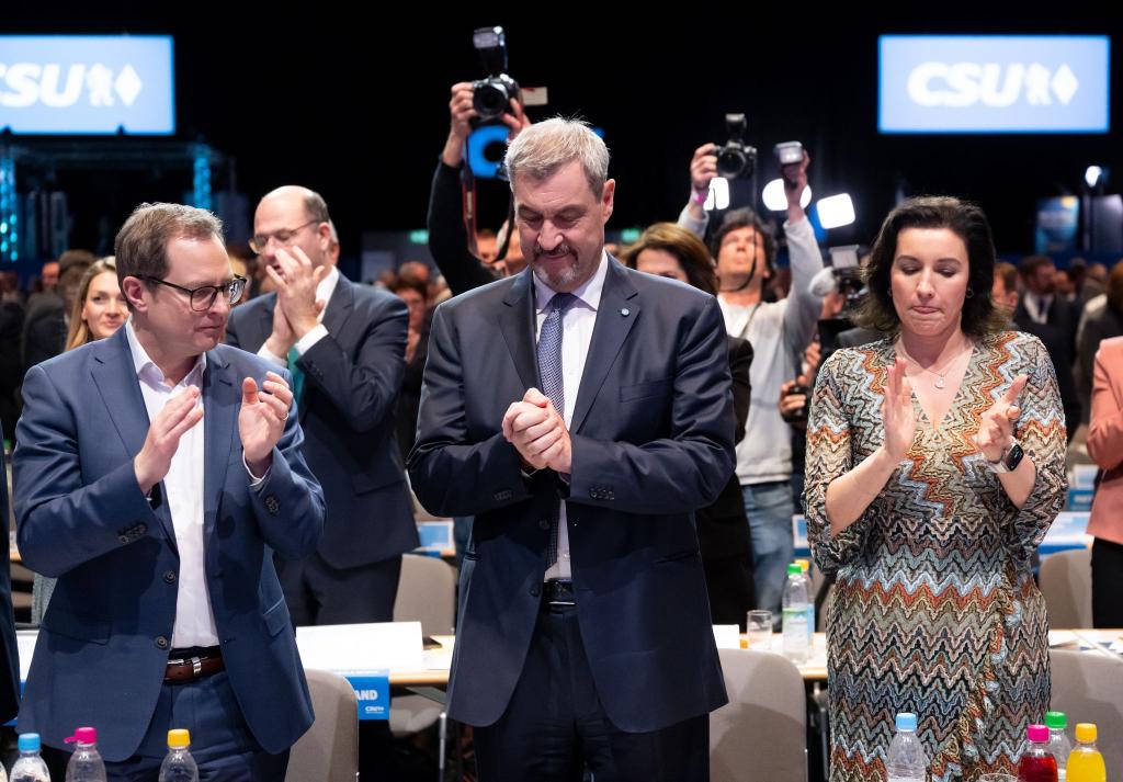 Mit seinem Prozent-Ergebnis dürfte Markus Söder nicht zufrieden sein. - Foto: Sven Hoppe/dpa