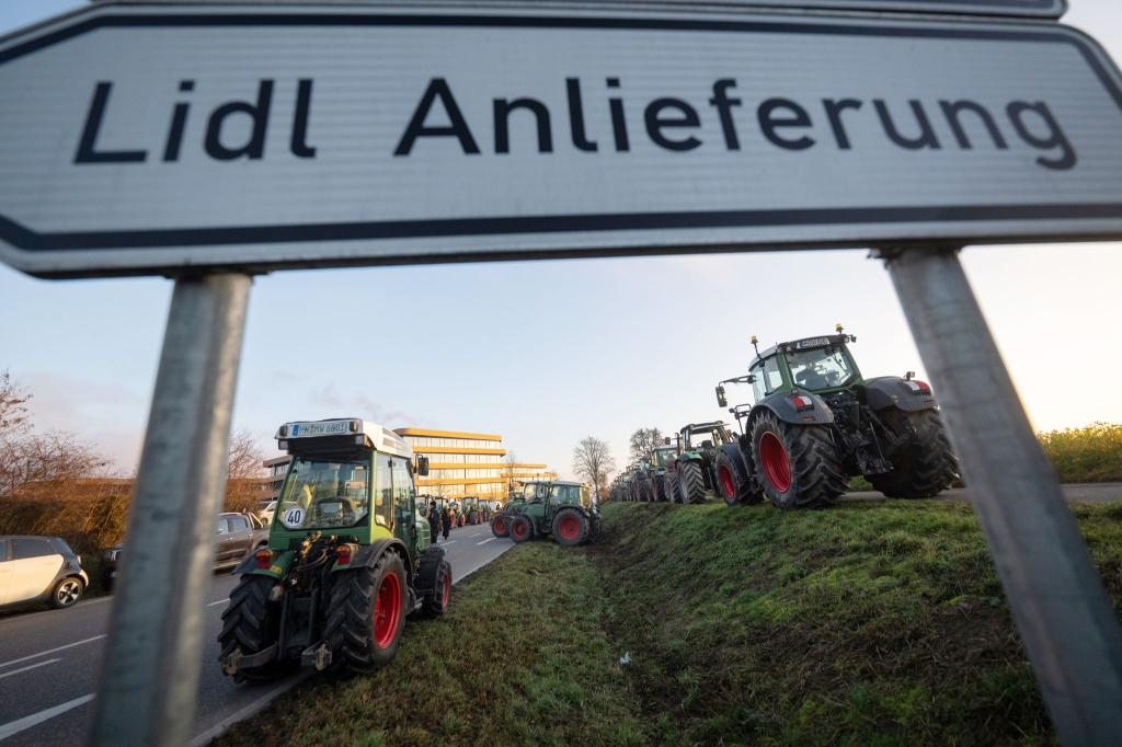 Proteste der Landwirte - Foto: Marijan Murat/dpa