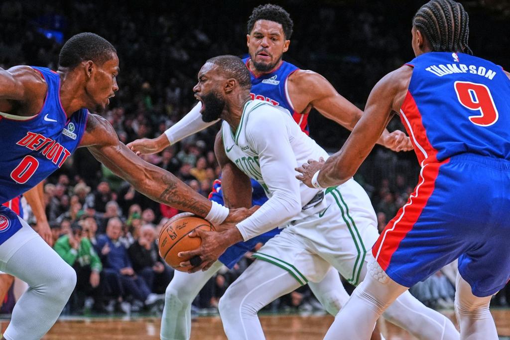 Die Celtics fanden am Ende keinen Ausweg gegen die Pistons. - Foto: Charles Krupa/AP/dpa