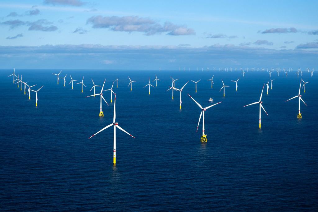 Ein Offshore-Windpark (Illustration) - Foto: Sina Schuldt/dpa