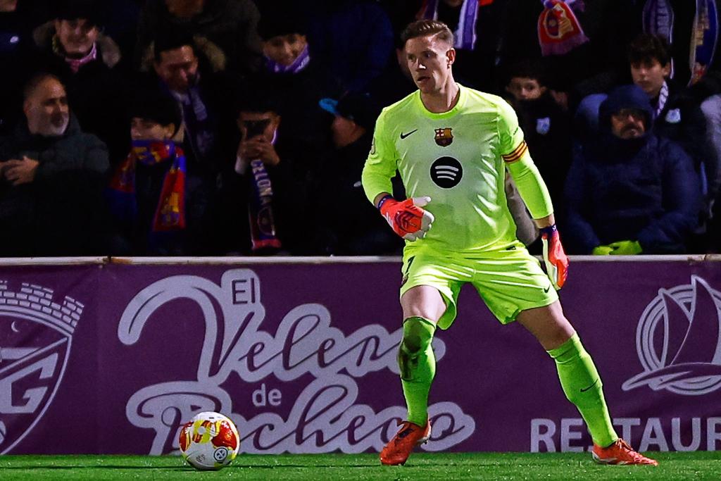 Ter Stegen konnte sich spät auszeichnen. - Foto: Rudy Garcia/AP/dpa