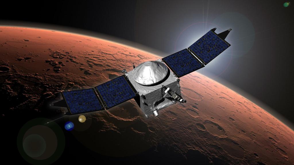 Der Kontakt zur Nasa-Sonde «Maven» ist abgebrochen. - Foto: picture alliance / Nasa/Goddard Space Flight Center/NASA/dpa