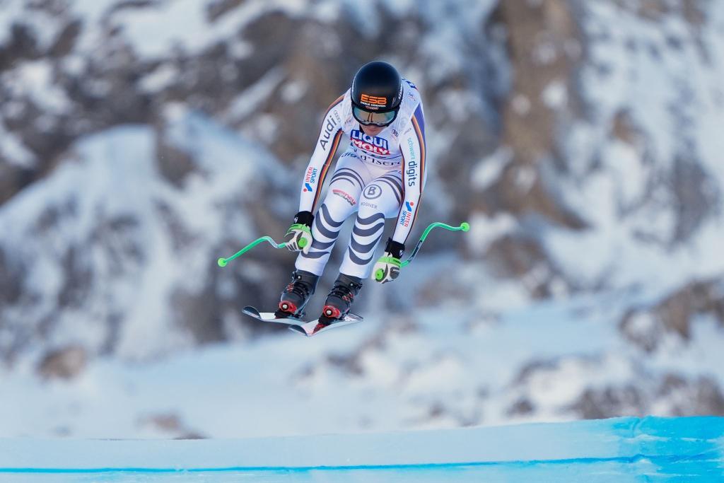 Kira Weidle-Winkelmann gelingt in Val d'Isère ein starkes Rennen. - Foto: Giovanni Auletta/AP/dpa