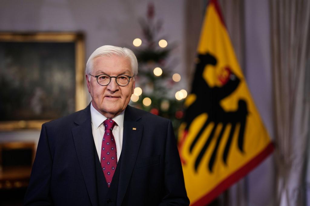 «Wir brauchen Mut, um immer wieder neu anzufangen», sagte Bundespräsident Frank-Walter Steinmeier in seiner vorab veröffentlichten Weihnachtsansprache. - Foto: Markus Schreiber/Pool AP/dpa