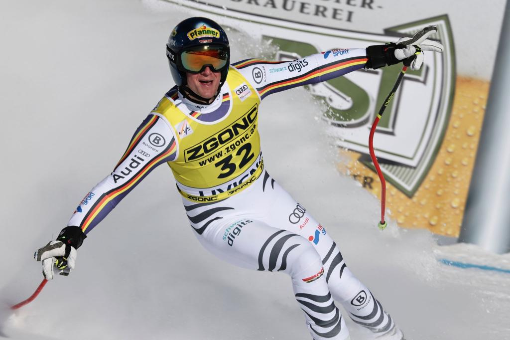 Simon Jocher sorgte in Livigno für eine deutsche Überraschung. - Foto: Marco Trovati/AP/dpa