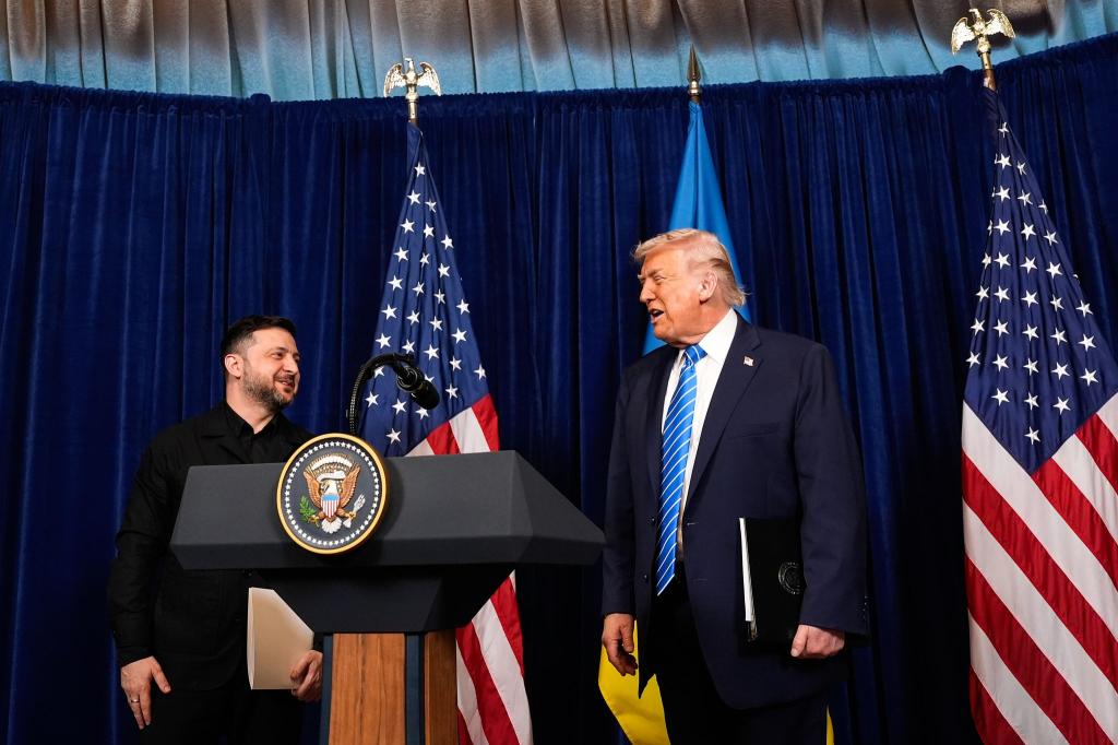 Laut US-Präsident Trump sind die Verhandlungen über einen Frieden in der Ukraine auf einem guten Weg. (Archivbild) - Foto: Alex Brandon/AP/dpa