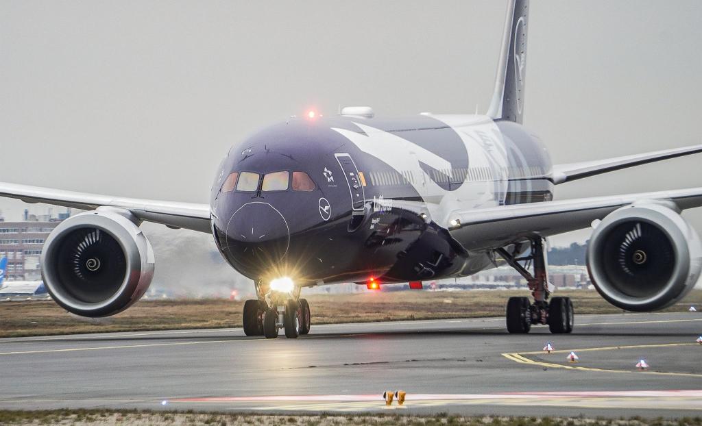 Die Lufthansa schickt zum 100. Jahrestag sechs Jets in einer Sonderlackierung auf die Strecke. - Foto: Andreas Arnold/dpa