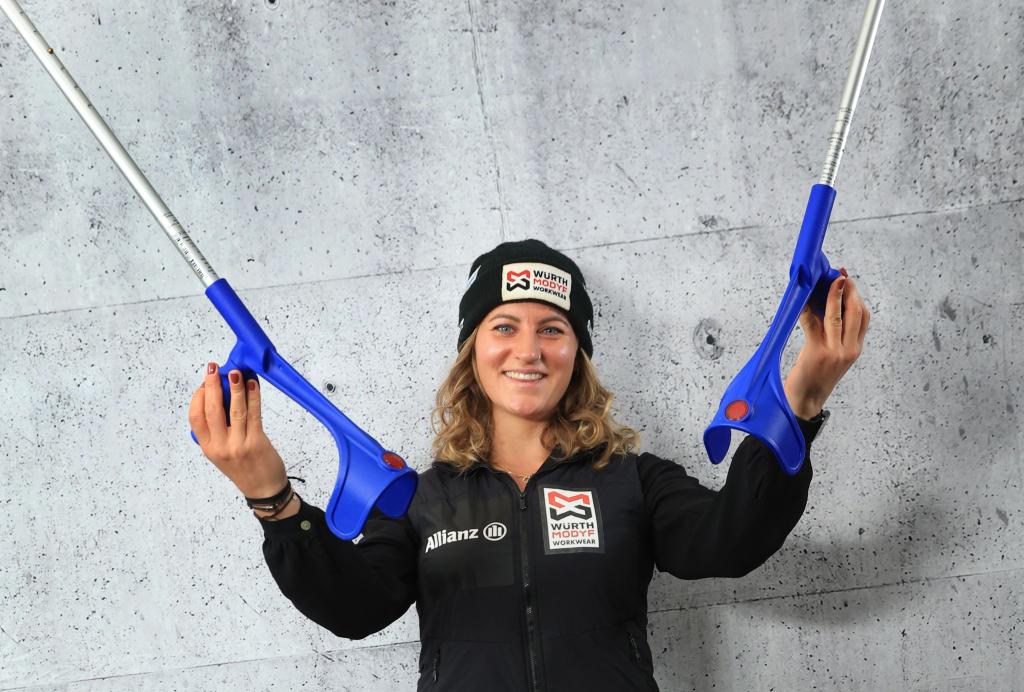 Ist ihre Krücken wieder los: Snowboarderin Ramona Hofmeister. (Archivbild) - Foto: Karl-Josef Hildenbrand/dpa