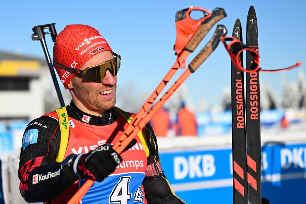 Zeigte eine starke Leistung als Schlussläufer: David Zobel. - Foto: Hendrik Schmidt/dpa