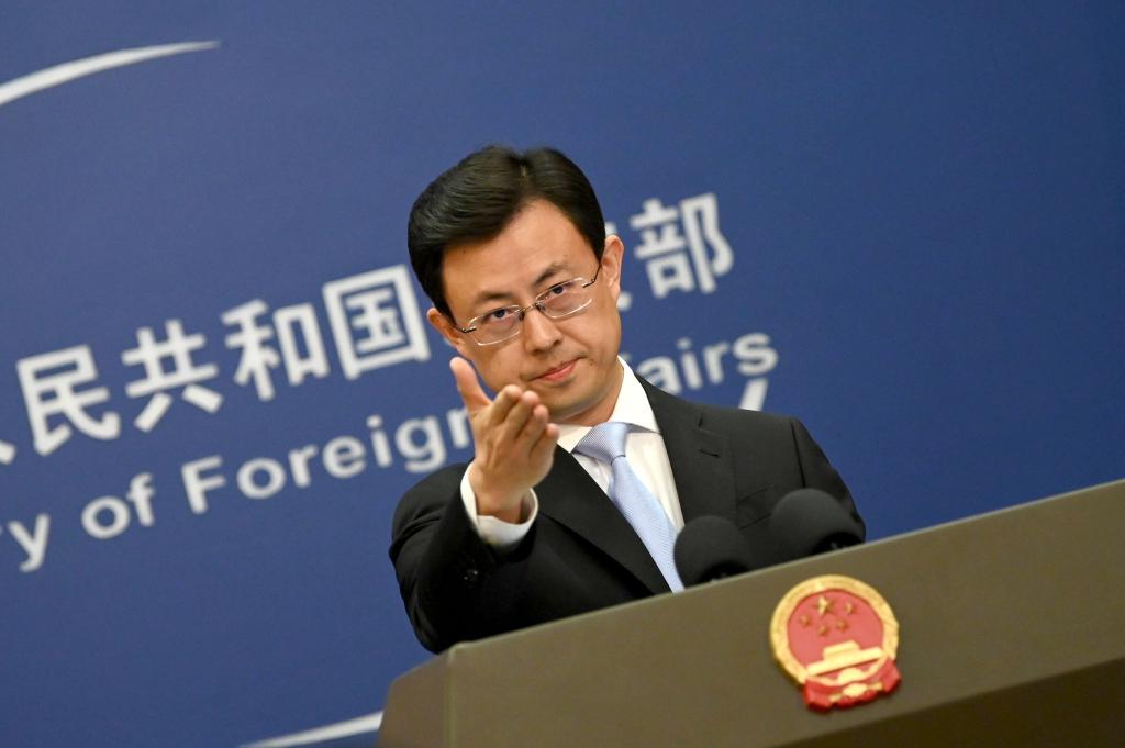 Chinas Außenamtssprecher kritisierte Pläne der EU im Bereich Cybersicherheit. - Foto: Johannes Neudecker/dpa