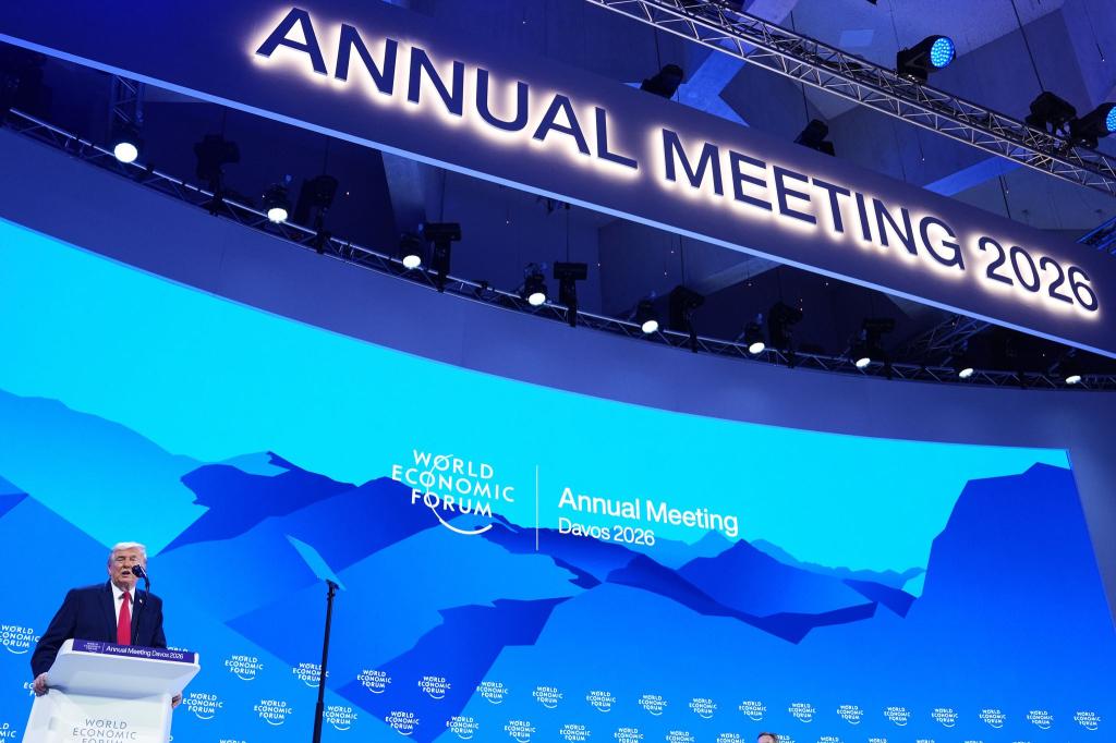 US-Präsident Trump hat in Davos erklärt, Selenskyj noch im Tagesverlauf treffen zu wollen. - Foto: Evan Vucci/AP/dpa