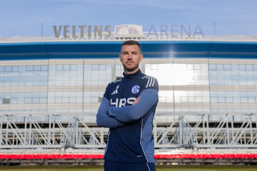 Edin Dzeko will zukünftig in der 2. Bundesliga stürmen. - Foto: Rolf Vennenbernd/dpa