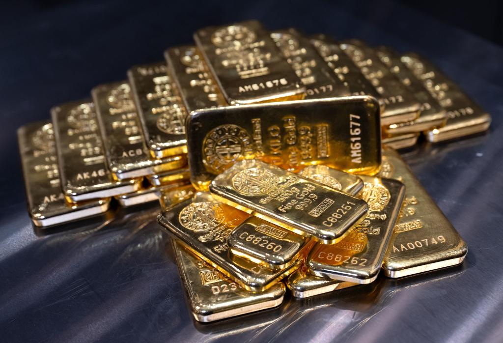Wird weiter angesteuert: Der vermeintlich sichere Hafen Gold. - Foto: Sven Hoppe/dpa