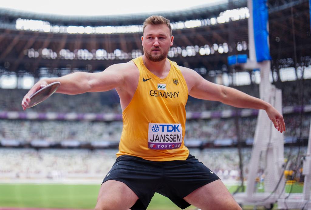 Diskuswerfer Henrik Janssen hat auf Wettbewerbe bei der Leichtathletik-WM in Tokio gewettet. (Archivbild) - Foto: Michael Kappeler/dpa