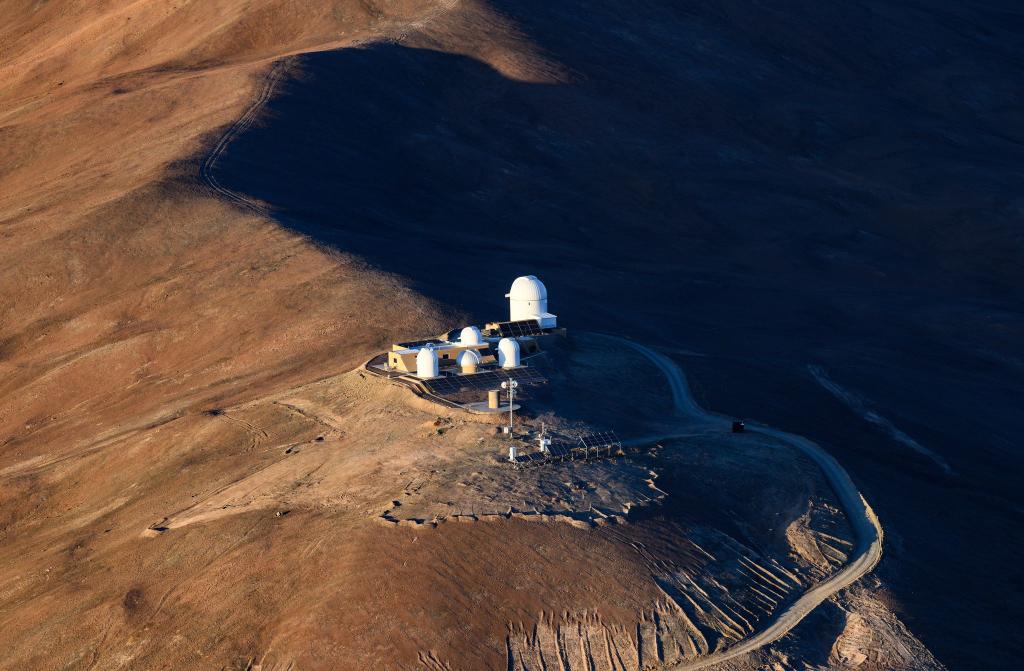Die Sternwarte „Rolf Chini Cerro Murphy“ der Europäischen Südsternwarte (ESO) am Cerro Armazones - Foto: Bernd von Jutrczenka/dpa